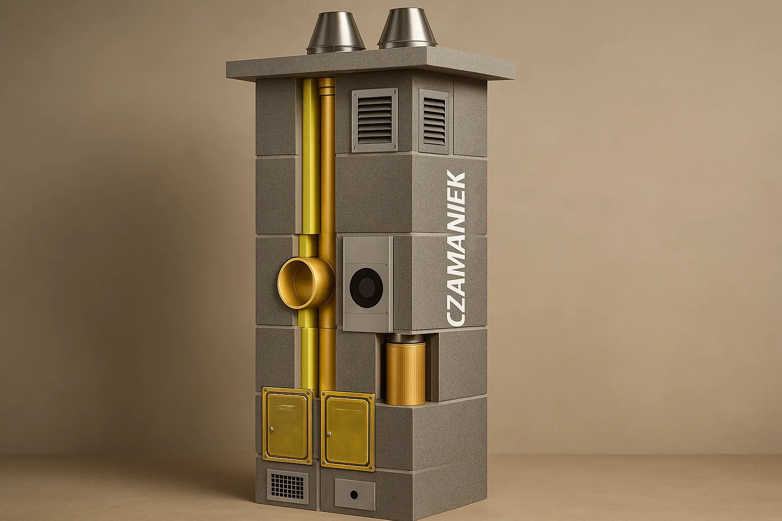 System Kominowy Wielofunkcyjny (Zintegrowany) – Keramzyt